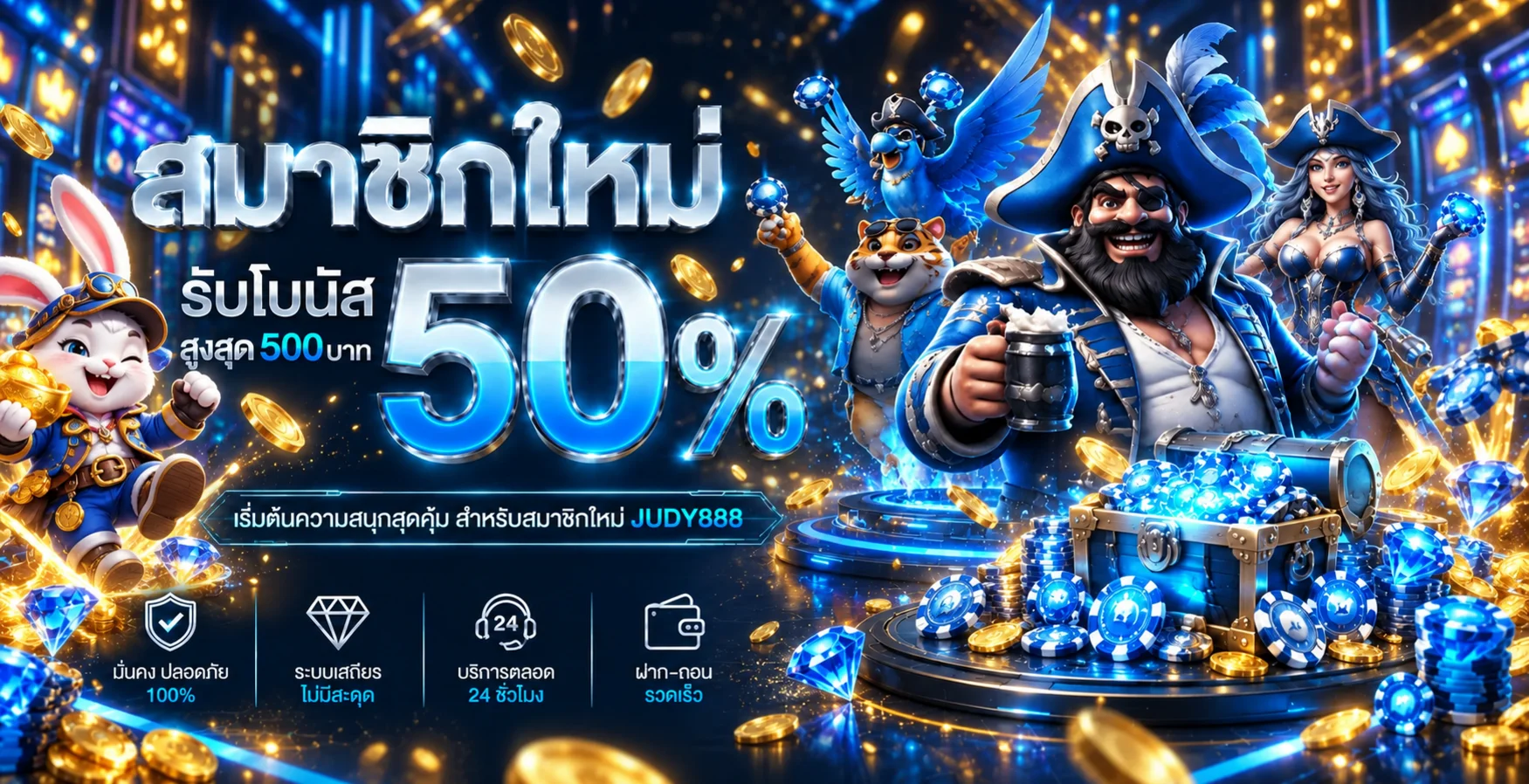 JUDY888 สมัครสมาชิกใหม่ รับโบนัสและเรียนรู้เงื่อนไขก่อนเริ่ม